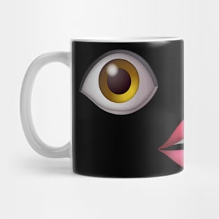 Eye Mouth Emoji Mug